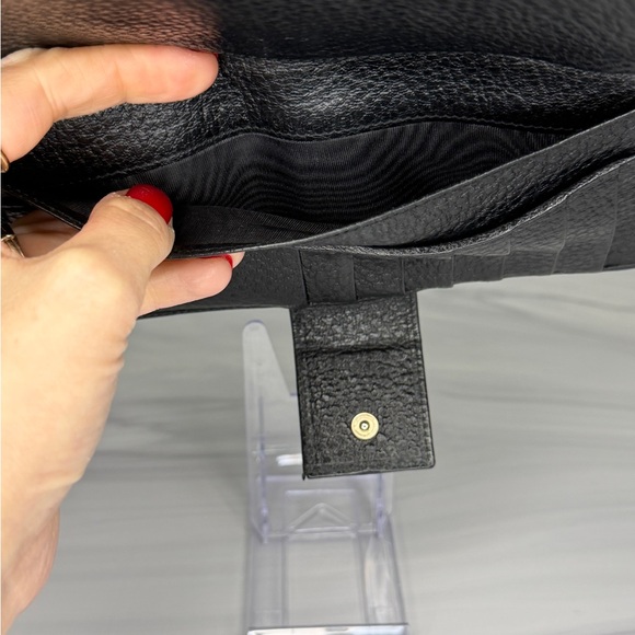 Gucci Black Leather Horsebit Long Wallet Gold Hardware Continental - Picture 11 of 11